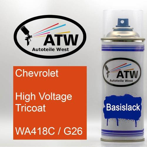 Chevrolet, High Voltage Tricoat, WA418C / G26: 400ml Sprühdose, von ATW Autoteile West.